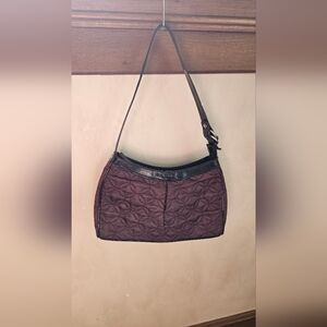 Vera Bradley Plum Vinyl Quilted Purse